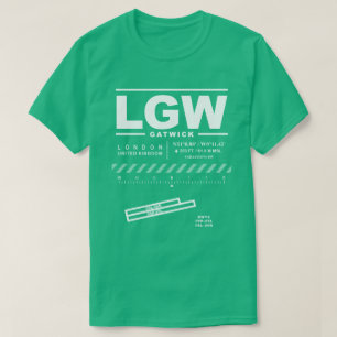 T-shirt LGW à l'aéroport de Gatwick de Londres