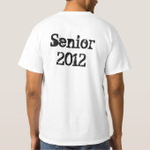 T-shirt L'habillement 2012 d'aîné (noir) personnalisent de (Dos)