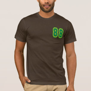 T-shirt L'habillement américain de base des hommes (brun)