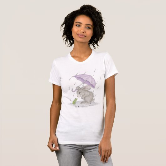 T-shirt L'habillement des femmes de HappyHoppers® (Devant entier)
