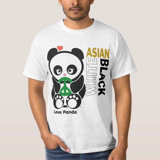 T-shirt L'habillement des hommes de valeur de Panda® (Devant)