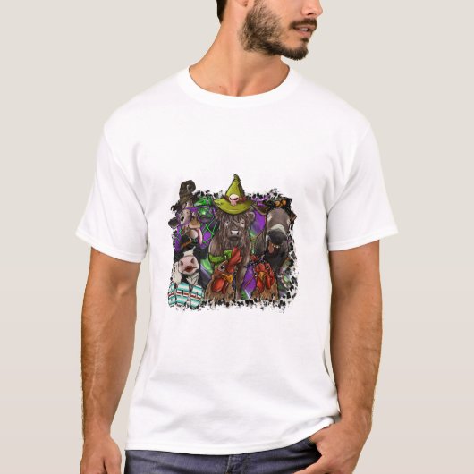 T-shirt L'Halloween des animaux (Devant)