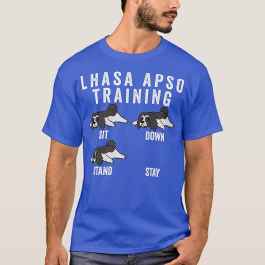 T-shirt Lhasa Apso Training Chien Premium (Devant)