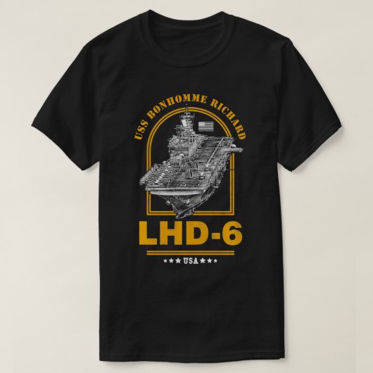 T-shirt LHD6 USS Bonhomme Richard (Design devant)