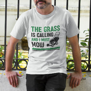 T-shirt L'Herbe Appelle Et Je Dois Mouiller