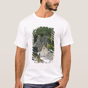 T-shirt l'Herbe de sur de Dejeuner de Claude Monet ,