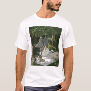 T-shirt l'Herbe de sur de Dejeuner de Claude Monet ,