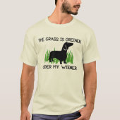 T-shirt L'herbe est plus verte sous mon évier (Devant)