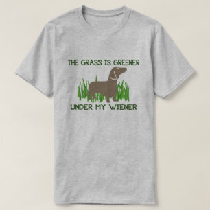 T-shirt L'herbe est plus verte sous mon hot-dog de