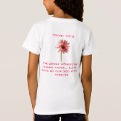 T-Shirt L'Herbe Se Flétrit, La Fleur Se Fane... (Dos)