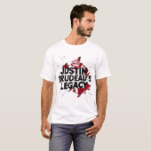 T-shirt L'héritage de Justine Trudeau au Canada (Devant entier)