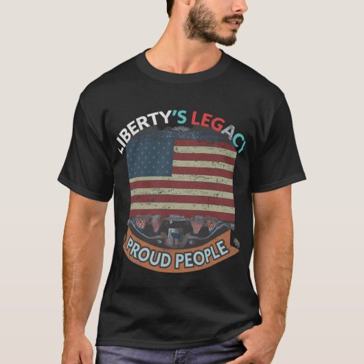 T-shirt L'héritage de la liberté, peuple fier (Devant)