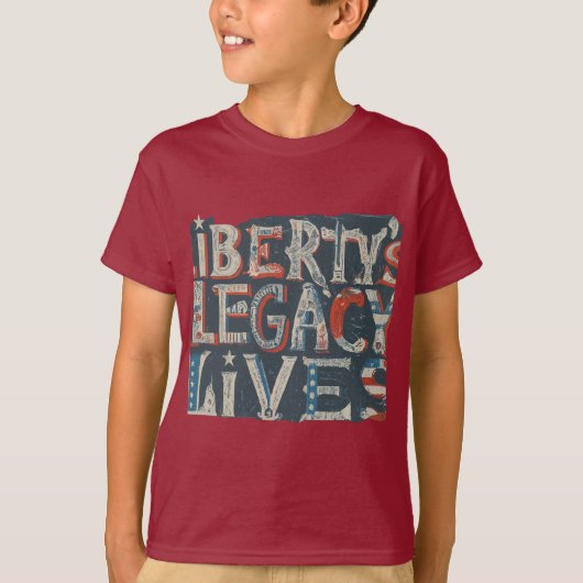 T-shirt L'héritage de la liberté vit (Devant)
