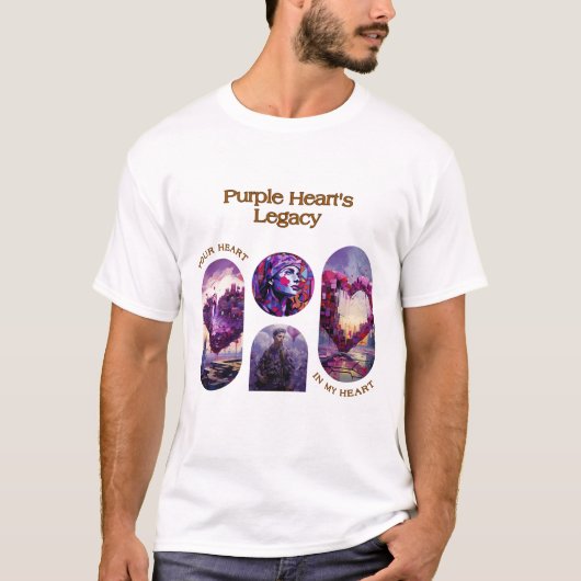 T-shirt L'héritage du coeur pourpre (Devant)