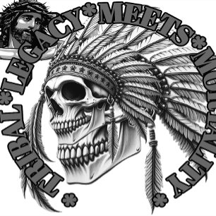 T-shirt L'héritage tribal rencontre la mortalité