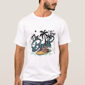T-shirt L'Heure De La Plage, Surf Sur La Plage (Devant)