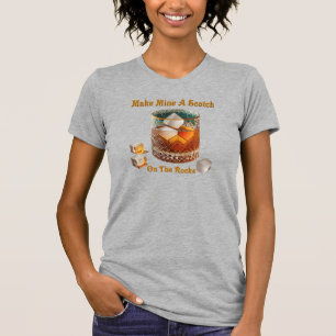 T-shirt L'Heure Du Cocktail Faire De Moi Un Scotch Sur Les