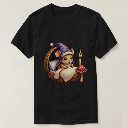 T-shirt L'heure du coucher de la dormouse (Design devant)