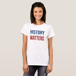 T-shirt L'histoire importe les sujets blancs rouges