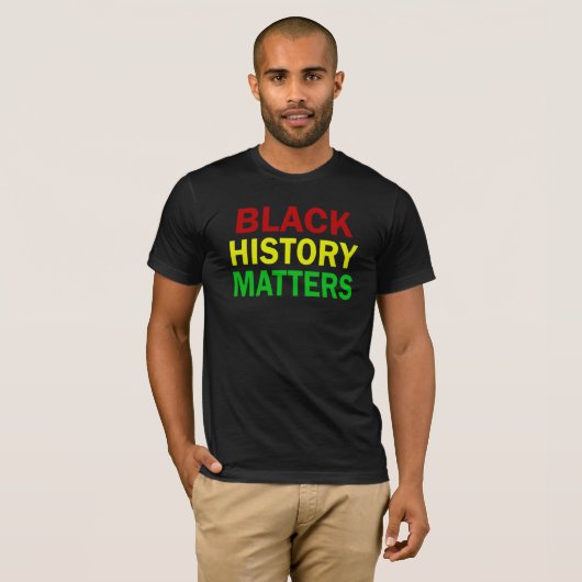 T-shirt L'histoire noire compte BHM (Devant entier)