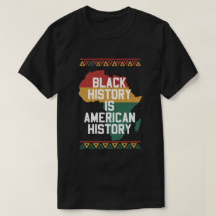T-shirt L'histoire noire est l'histoire américaine Carte p