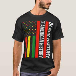 T-shirt L'histoire noire est l'histoire américaine, l'Afri