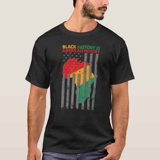 T-shirt L'Histoire Noire Est L'Histoire Américaine L'Afriq (Devant)