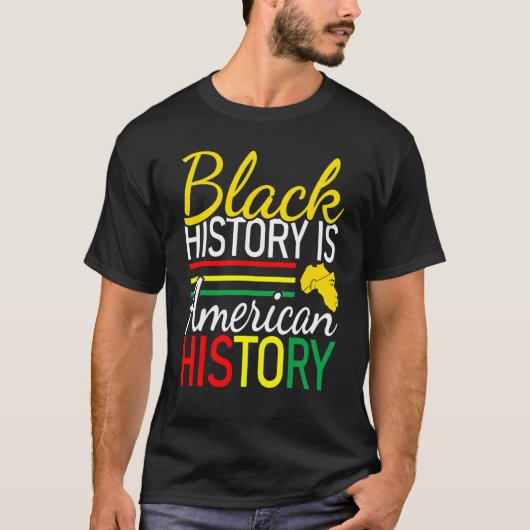 T-shirt L'Histoire Noire Est L'Histoire Américaine Science (Devant)