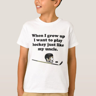 T-shirt L'hockey de jeu aiment mon oncle