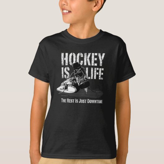T-shirt L'hockey est la vie (Devant)