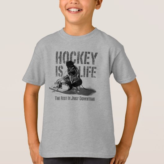 T-shirt L'hockey est la vie (Devant)