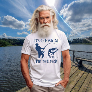 T-shirt L'homme c'est Ofish Fisherman retraite cadeau