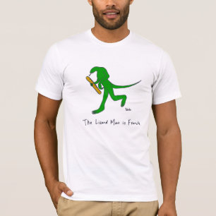 T-shirt L'homme de lézard est français. (Hommes)
