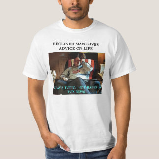 T-SHIRT L'HOMME DE RECLINER EST ENTRAÎNEUR DE LA VIE