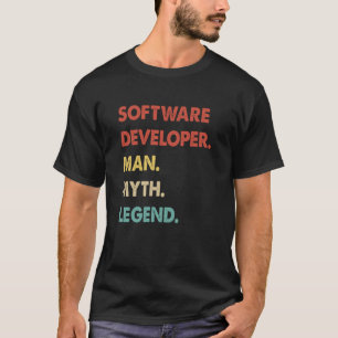 T-shirt L'homme développeur de logiciel mythe Légende 1
