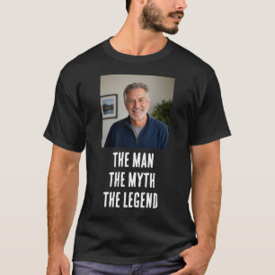T-shirt L'homme La Légende Cadeau Photo Personnalisé