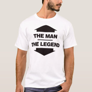 T-shirt L'homme la légende - noir