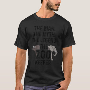 T-shirt L'Homme Le Mythe Le Zoo Garder l'Amoureux des anim
