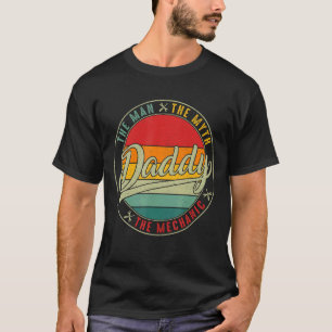 T-shirt L'Homme Le Mythe Mécanique Vintage Papa Pères D