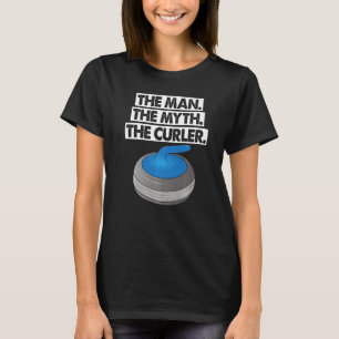 T-shirt L'Homme Mythe Curler Curling Hommes Le Plus Grand