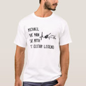 T-shirt L'homme Mythe Guitare Légende Papa Fête des pères (Devant)