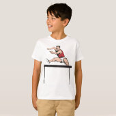 T-shirt L'homme saut des obstacles (Devant entier)