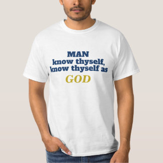 T-shirt L'homme se connaît comme Dieu