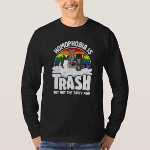 T-shirt L'homophobie est Gay pride raccoon Opossum Ally