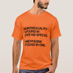 T-SHIRT L'HOMOSEXUALITÉ SE RETROUVE CHEZ 400 ESPÈCES