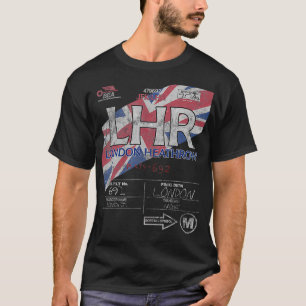 T-shirt LHR London Heathrow International Airport Vintage