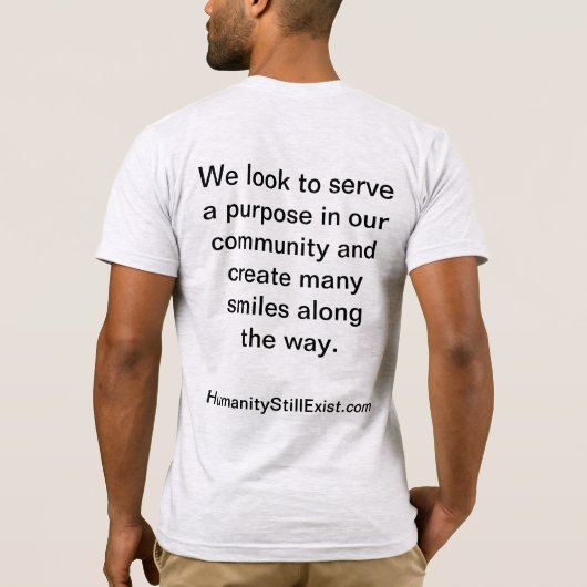 T-shirt L'humanité existe toujours (Dos)