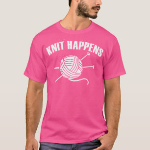 T-shirt L'Humour de Tricot Passion pour le Fil à Tricoter