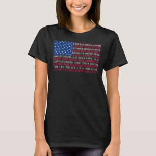T-shirt L'hymne national américain comme drapeau