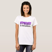 T-shirt L'hypocrisie de TLT est partout (Devant entier)